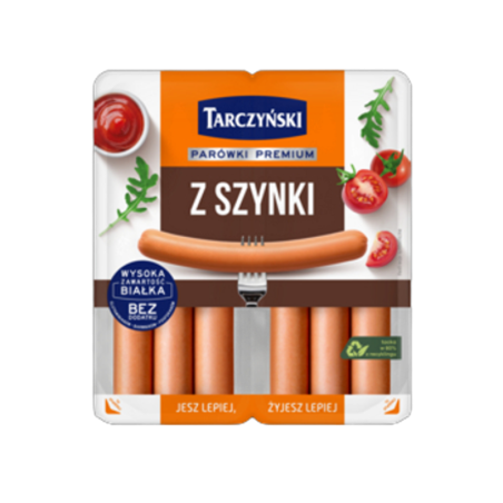 Parówki z szynki 220 g Tarczyński